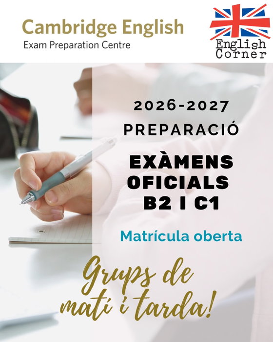 Comença un nou curs, i potser et planteges preparar-te per obtenir la certificació del nivell B2 (First Certificate) o C1 (Advanced)? Tenim